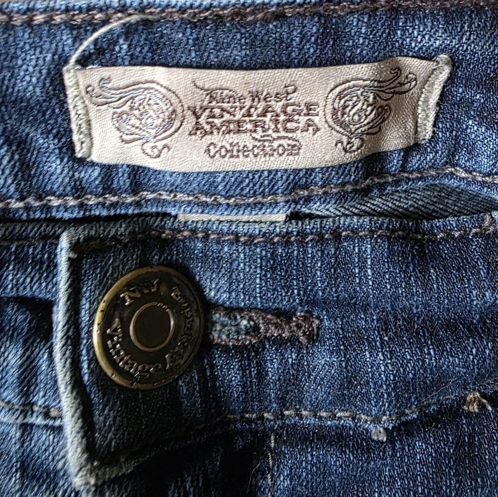 Nine West Vintage American Collection Bootcut Denim Blue Jeans Size 4 EUC - Picture 4 of 7
